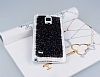 Samsung N9100 Galaxy Note 4 Tal Siyah Rubber Klf - Resim: 1