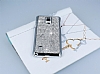 Eiroo Glows Samsung N9100 Galaxy Note 4 Tal Silver Rubber Klf - Resim: 2