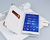 Tal Sony Xperia T2 Ultra Mavi iek Standl Czdanl Klf - Resim: 1