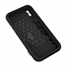 Dafoni Element Shield iPhone X / XS Standl Ultra Koruma Deri Siyah Klf - Resim: 2