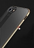Totu Design Blade iPhone 7 / 8 Gold Metal Kenarl Silikon Klf - Resim: 4