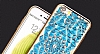 Totu Design Diamond iPhone 6 / 6S Rose Gold Kenarl Tal Lacivert Silikon Klf - Resim: 3