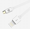 Totu Design Dual Series Micro USB Beyaz Data Kablosu 1,20cm - Resim: 4