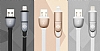 Totu Design Good Partner Lightning & Micro USB Rose Gold Data Kablosu 1m - Resim: 10