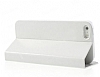 Totu Design iPhone SE / 5 / 5S 360 Derece Dner Standl Beyaz Deri Klf - Resim: 2