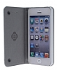 Totu Design iPhone SE / 5 / 5S 360 Derece Dner Standl Beyaz Deri Klf - Resim: 5