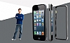 TotuDesign iPhone SE / 5 / 5S Bumper Dark Silver Klf - Resim: 4