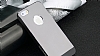 Totu Design iPhone SE / 5 / 5S Dark Silver Metal Klf - Resim: 4
