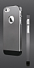 Totu Design iPhone SE / 5 / 5S Dark Silver Metal Klf - Resim: 3