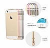 Totu Design iPhone SE / 5 / 5S Metal Round Bumper Silver Klf - Resim: 2