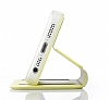 Totu Design iPhone SE / 5 / 5S Standl ift Pencereli Gold Deri Klf - Resim: 8