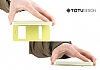 Totu Design iPhone SE / 5 / 5S Standl ift Pencereli Sar Deri Klf - Resim: 4