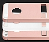 Totu Design iPhone SE / 5 / 5S Standl Metal Gold Rubber Klf - Resim: 5