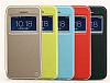 Totu Design iPhone SE / 5 / 5S Standl Pencereli Sar Deri Klf - Resim: 3