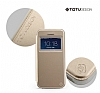 Totu Design iPhone SE / 5 / 5S Standl Pencereli Mavi Deri Klf - Resim: 9