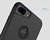 Totu Design iPhone 6 Plus / 6S Plus / 7 Plus Standl Karbon Siyah Silikon Klf - Resim: 1