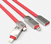 Totu Design Joe Series Lightning & Micro USB Beyaz Data Kablosu 1,20m - Resim: 2