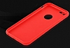 Totu Design Karbon Fiber iPhone 6 / 6S Krmz Silikon Klf - Resim: 9
