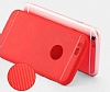 Totu Design Karbon Fiber iPhone 6 / 6S Krmz Silikon Klf - Resim: 7