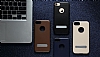 Totu Design iPhone 7 Plus / 8 Plus Standl Deri Lacivert Rubber Klf - Resim: 6
