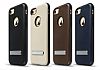 Totu Design iPhone 7 Plus / 8 Plus Standl Deri Siyah Rubber Klf - Resim: 5