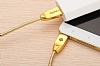 Totu Design Micro USB Gold Metal Data Kablosu 1m - Resim: 2