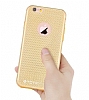 Totu Design Optic Texture iPhone 6 / 6S Silver Silikon Klf - Resim: 4