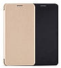 Totu Design Samsung Galaxy Note 5 nce Yan Kapakl Gold Deri Klf - Resim: 3
