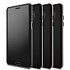 Totu Design Samsung Galaxy Note FE Gold Kenarl Siyah Karbon Silikon Klf - Resim: 6