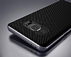 Totu Design Samsung Galaxy Note FE Dark Silver Kenarl Siyah Karbon Silikon Klf - Resim: 4