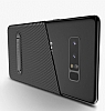 Totu Design Samsung Galaxy Note 8 Standl Karbon Siyah Rubber Klf - Resim: 2