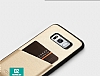 Totu Design Samsung Galaxy S8 Kartlkl Gold Rubber Klf - Resim: 8