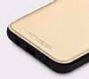 Totu Design Samsung Galaxy S8 nce Yan Kapakl Gold Deri Klf - Resim: 4