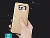 Totu Design Samsung Galaxy S8 nce Yan Kapakl Gold Deri Klf - Resim: 10