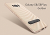 Totu Design Samsung Galaxy S8 Standl Karbon Gold Rubber Klf - Resim: 1