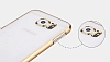 Totu Design Simple Samsung Galaxy S6 Edge Metalik Gold Kenarl Kristal Klf - Resim: 10