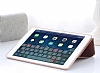 Totu Design Smart Air Series iPad Pro 9.7 Standl Smart Cover Gold Deri Klf - Resim: 8