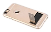 Totu Design Tpu Metal iPhone 6 / 6S Dark Silver Standl effaf Silikon Klf - Resim: 2