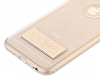 Totu Design Tpu Metal iPhone 6 / 6S Dark Silver Standl effaf Silikon Klf - Resim: 3