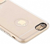 Totu Design Tpu Metal iPhone 6 / 6S Gold Standl effaf Silikon Klf - Resim: 2