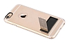 Totu Design Tpu Metal iPhone 6 / 6S Silver Standl effaf Silikon Klf - Resim: 3