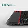 Totu Design Verti Color Series iPhone X / XS Beyaz izgili Silikon Klf - Resim: 1