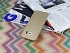 Totu Design Zero Serisi Samsung Galaxy S6 Edge Ultra nce effaf Gold Rubber Klf - Resim: 1