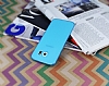 Totu Design Zero Serisi Samsung Galaxy S6 Ultra nce effaf Mavi Rubber Klf - Resim: 2