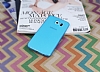 Totu Design Zero Serisi Samsung Galaxy S6 Ultra nce effaf Mavi Rubber Klf - Resim: 1