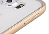 Totu Design Endless Samsung i9800 Galaxy S6 Gold Metalik Kenarl effaf Silikon Klf - Resim: 6