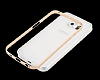Totu Design Endless Samsung i9800 Galaxy S6 Gold Metalik Kenarl effaf Silikon Klf - Resim: 4