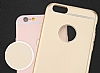 Totu Design Frosted iPhone 6 / 6S Ultra nce Metalik Gold Silikon Klf - Resim: 2