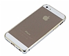 Totu Design iPhone SE / 5 / 5S Metal Round Bumper Silver Klf - Resim: 6