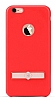 Totu Design iPhone 6 / 6S Skin Series Deri Grnml Krmz Rubber Klf - Resim: 9